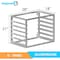 Amgood Wall Mounted Sheet / Bun Pan Rack 28in x 18in x 21in. Fits 6 Full-Size Sheet Pans. NSF BPR WM-FULL-6-Z - alternate 5